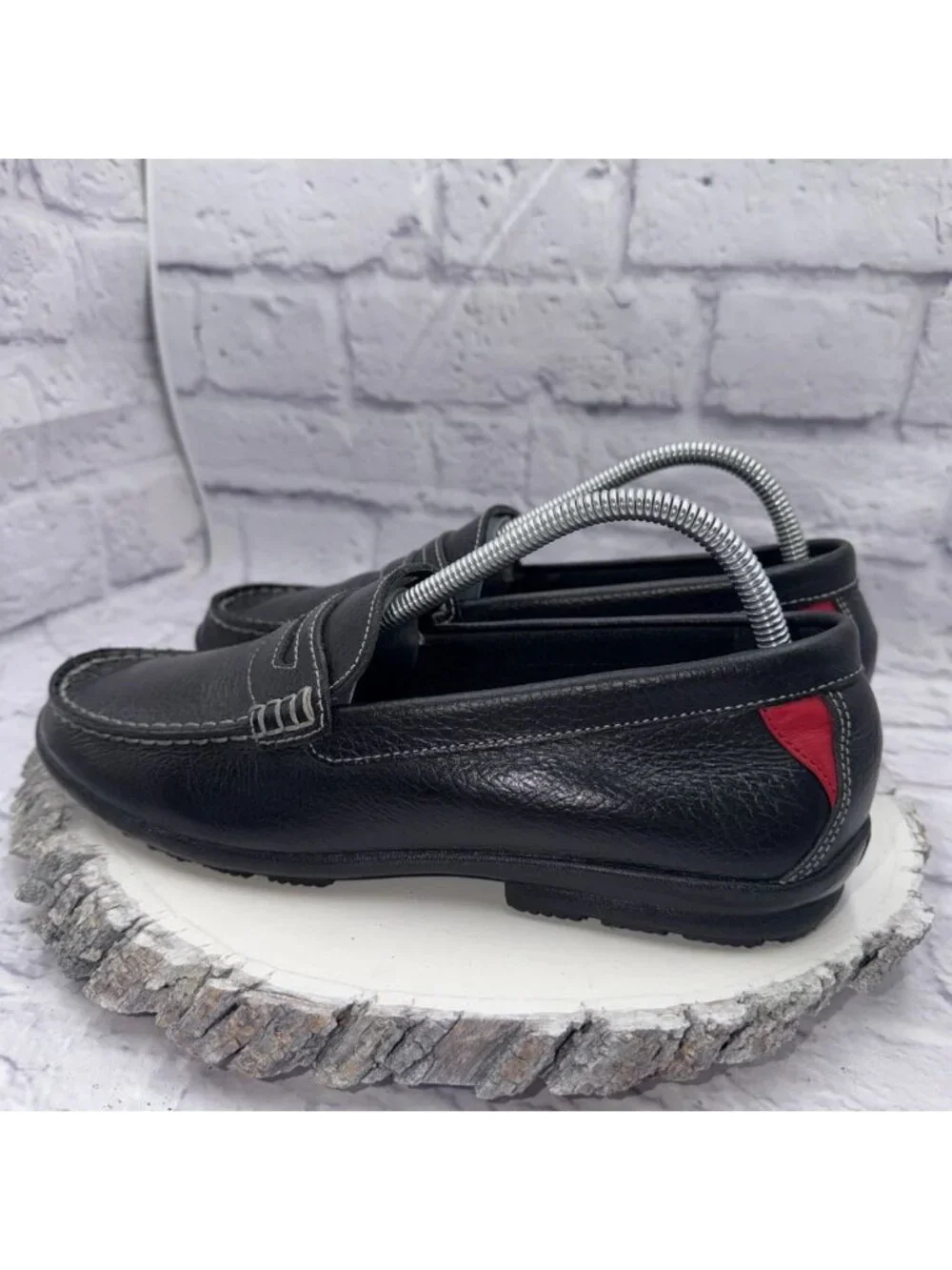 Footjoy Club Penny Loafer Men's 8 M Black Leather Casual Slip On Shoes 79047